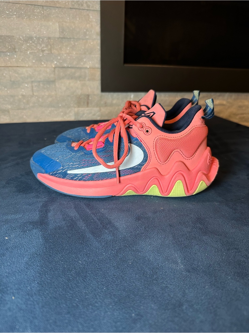 Nike Giannis Immortality 2 GS Size 4Y Hot Punch Blue Basketball Shoes FQ8168-630